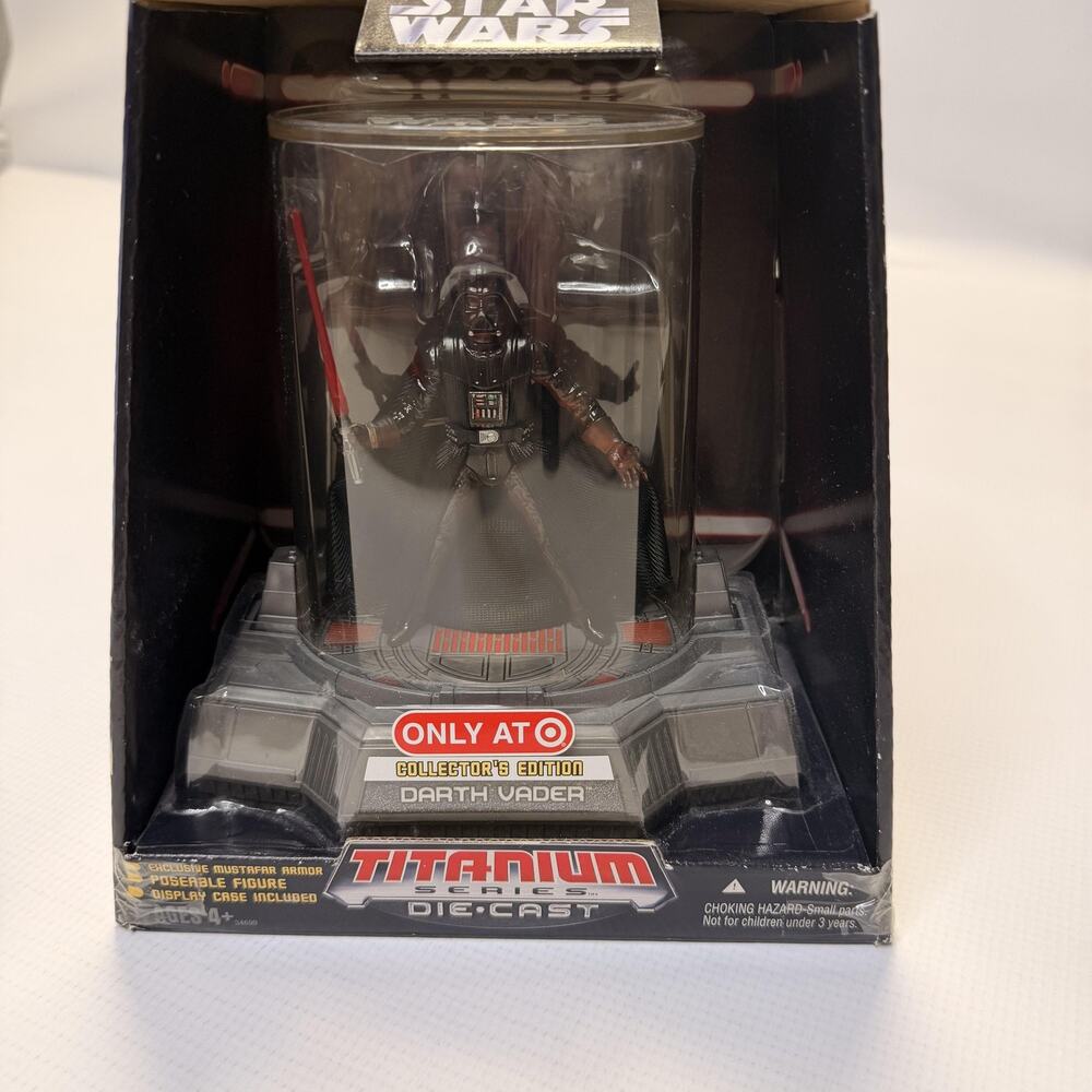 Star Wars Darth Vader Titanium Diecast Action Figure Hasbro Target Exclusive